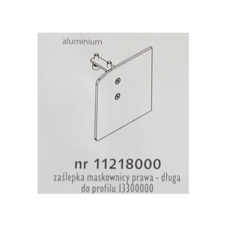 Zaślepka maskownicy prawa- długa do profilu 13300000